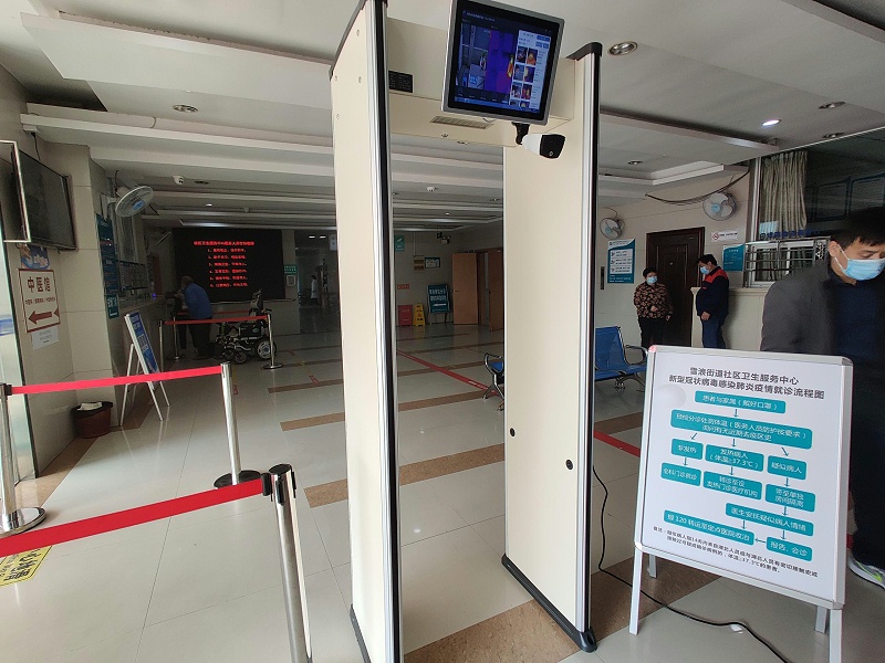 人體測溫金屬安檢門