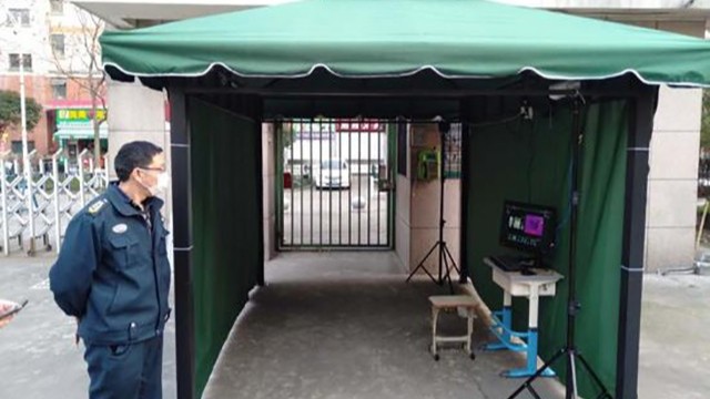 紅外線體溫測試儀1秒測溫,避免擁堵,嚴把校園抗疫防線